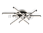 Потолочный светодиодный светильник Ambrella light FL6252 BK черный 97W 3000K-6400K 805*760*170 (ПДУ ИК)
