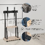 Стойка для телевизора Holder PR-108 серый/сланец 32"-65" макс.40кг напольный мобильный, вид 12