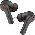 Наушники TWS A4Tech Bloody M30 черный/красный, внутриканальные, Bluetooth, до 22 ч