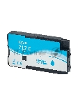 Картридж струйный Sakura 3ED67A (№712 Cyan) для HP, голубой, водорастворимый тип чернил, 29 мл.
