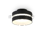 Светильник Ambrella light TN5421 SBK/FR черный песок/белый матовый GX53 IP20 D95*60