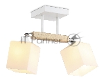 Светильник Ambrella light TR9511/2 WH/CH/FR белый/хром/белый матовый E27*2 max 40W 517*100*246