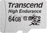 Флэш карта 64Gb microSDXC Transcend (TS64GUSDXC10V), Class 10, RTL