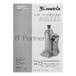 Домкрат гидравлический бутылочный Matrix, 10 т, h подъема 230–460 мм