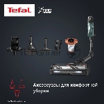 Пылесос вертикальный Tefal X-Force Flex TY9L42WO серый/зеленый, питание от аккумулятора, 150 Вт, уборка сухая, пылесборник 0.65 л, вид 43