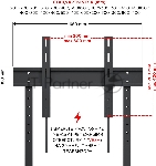 Стойка для телевизора Holder PR-108 серый/сланец 32"-65" макс.40кг напольный мобильный, вид 9