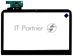 Сенсорное стекло (тачскрин) для Dell 5377R PCB-1 черный