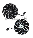 Вентилятор (кулер) для видеокарты Gigabyte RX 470, 570, 580, GTX 1060 88мм 4-pin