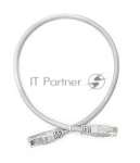 Патч-корд Lanmaster TWT UTP кат.5e, с заливными колпачками, 0.3 м, белый