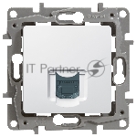 Монтажное оборудование Розетка кат.6 UTP, белая, RJ45 разъем, ETIKA LEG-672253