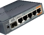 Маршрутизатор MikroTik RB760iGS hEX S, 5×1 Гбит/с + 1×1 Гбит/с SFP, управляемый