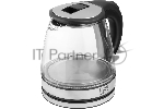 Чайник электрический Homestar HS-1052 1,2 л, стекло/пластик черный, вид 4