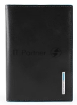 Обложка для документов Piquadro Blue Square PP5256B2/N. черный, натур.кожа