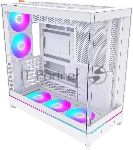 Компьютерный корпус Montech HS02 PRO белый без БП ATX 4x140мм 2xUSB 3.0 audio bott PSU