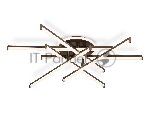 Потолочный светодиодный светильник Ambrella light FL6253 CF кофе 97W 3000K-6400K 805*760*170 (ПДУ ИК)