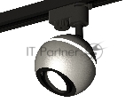 Светильник Ambrella light XT1103001 SSL/PBK серебро песок/черный полированный MR16 GU5.3 LED 3W 4200K (A2521, C1103, N7002)