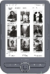 Электронная книга Digma Syne 6" E-ink HD Pearl 758x1024 600MHz 128Mb/4Gb/SD/microSDHC/подсветка дисплея темно-серый (в компл.:обложка)