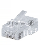 Коннектор Cabeus 8P8C RJ-45 под витую пару, категория 5e, универсальный, для проводников с толщ. по изол. до 1,05 мм
