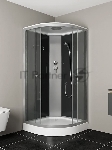 Душевая кабина BAU Dream Hit Black 90x90х215, прозрачное закаленное стекло, черная