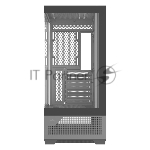 Корпус ПК без блока питания Case SAMA V43E Black, Midi-Tower, TG, no fans, 2xUSB 3.0 + 1xUSB 3.2 Type-C, ATX, mATX, mITX Black