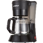 Кофеварка ARESA СM-114B (AR-1603)(Мощность 750 Вт. Емкость: 600 мл (4-6 чашек). Противокапельная система. Прозрачный резервуар для воды с отметками уровня. Съемный моющийся нейлоновый фильтр. Функция теплосохранения готового кофе. Защита от перегрева и выкипания.)