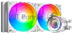 Система жидкостного охлаждения ID-Cooling FX240 Inf ARGb Soc-AM5/AM4/1200/1700/1851 белый 4-pin 27.2dB Al+Cu 300W Ret (FX240 INF белый)