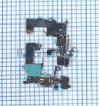 Шлейф разъема питания с аудио-разъемом для iPhone 5 черный