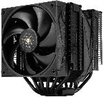 Кулер для процессора Thermalright Royal Pretor 130 черный, 2x120/130 мм, алюминий/медь, 1750-2150 об/мин, 28.3-29.4 дБ, 4 pin PWM, высота 158 мм, без подсветки, вид 32