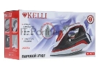 Утюг Kelli KL-1633 красный/черный/белый, 2600 Вт, 90 г/мин, 100 мл, вид 9