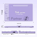 Графический планшет Parblo Intangbo SW USB Type-C фиолетовый, вид 8