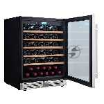 Винный шкаф встраиваемый Cellar Private CP051-1T серебристый, 136 л, 1 отсек, 51 бут., вид 8