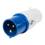 Вилка 013  переносная 2Р+РЕ 16А 220В IP44 Rexant