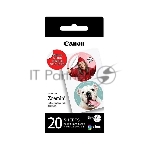 Наклейки Canon ZINK ZP-2030-2C-20 (2 круга) 4967C003/20л./белый для сублимационных принтеров