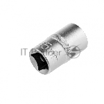 Головка торцевая, 15 мм, 12-гранная, CrV,под квадрат 1/2", хромированная Stels