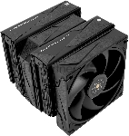 Кулер для процессора Thermalright Royal Pretor 130 черный, 2x120/130 мм, алюминий/медь, 1750-2150 об/мин, 28.3-29.4 дБ, 4 pin PWM, высота 158 мм, без подсветки, вид 28
