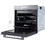 Духовой шкаф с функцией СВЧ OKB 1340 GBXGr MW серое стекло + черная нержавеющая сталь