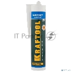Герметик силиконовый KRAFTOOL прозрачный, санитарный, для помещений с повышенной влажностью, 300мл [41255-2]