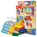 Масляная пастель Deli EC009-18 Super Wings шестигранные 18 цветов, картонная коробка с европодвесом, вид 7