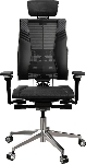 Кресло руководителя Метта Yoga 4DT B2-15D - YM93+Infinity+carbon черный сетка/кожа с подголов. крестов. алюминий хром (комплект 1 шт), вид 2