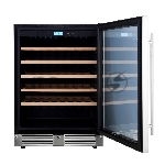 Винный шкаф встраиваемый Cellar Private CP051-1T серебристый, 136 л, 1 отсек, 51 бут., вид 10