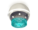 Светильник Ambrella Light XS1104020 PSL/BL серебро полированное/голубой MR16 GU5.3 LED 3W 4200K (C1104, N7194)