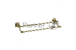 Держатель для полотенец Potato Bronze настенный, двойной 65 см P2609 антикварная бронза