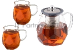 Чайник заварочный LEONORD AROMA, 820 мл из боросиликатного стекла, корпус с гранями (106791)