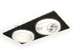 Комплект встраиваемого светильника Ambrella light XC6526064 SBK/FR черный песок/белый матовый MR16 GU5.3 (C6526, N6245)