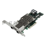 RAID-контроллер Broadcom MegaRAID 9480-8I8e SGL   (05-50031-00 / 03-50031-15010) PCIe 3.1 x8 LP, SAS/SATA/NVMe, RAID 0,1,5,6,10,50,60, 16port(2 * int SFF8643 + 2 * ext SFF8644), 4GB Cache, 3516ROC RTL {5}, (003624)