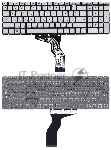 Клавиатура для ноутбука HP 15-BW 250 G6 серебристая с подсветкой