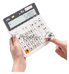 Калькулятор бухгалтерский Deli EM01010 белый 12-разр., вид 13