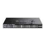 Стекируемый управляемый коммутатор TP-Link SG6654XHP 3го уровня Omada с 48 гигабитными портами PoE+ и 6 портами SFP+