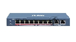 Коммутатор iFLOW F-SW-EU410HPOE-V, 8×100 Мбит/с PoE + 2×1 Гбит/с, неуправляемый