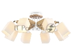 Светильник Ambrella light TR9522/8 WH/GD/FR белый/золото/белый матовый E27*8 max 40W D790*260